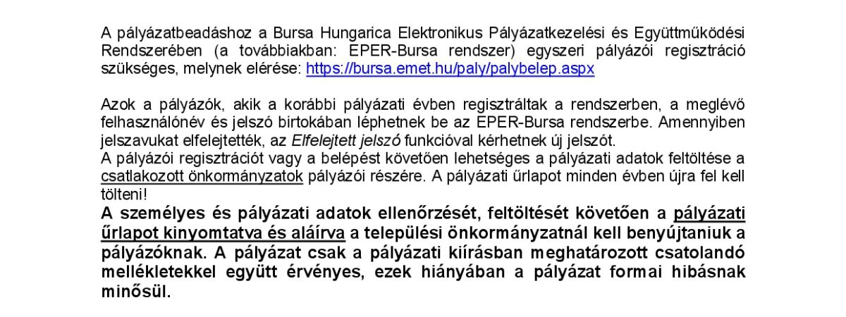 Bursa Hungarica ösztöndíj pályázat 2026-27.