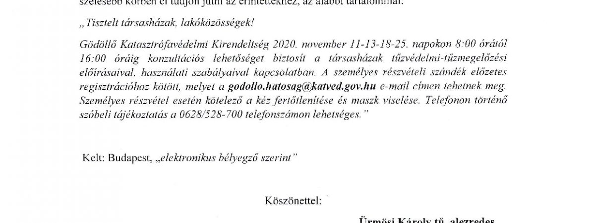 Meghívó - Társasházak, Lakóközösségek részére