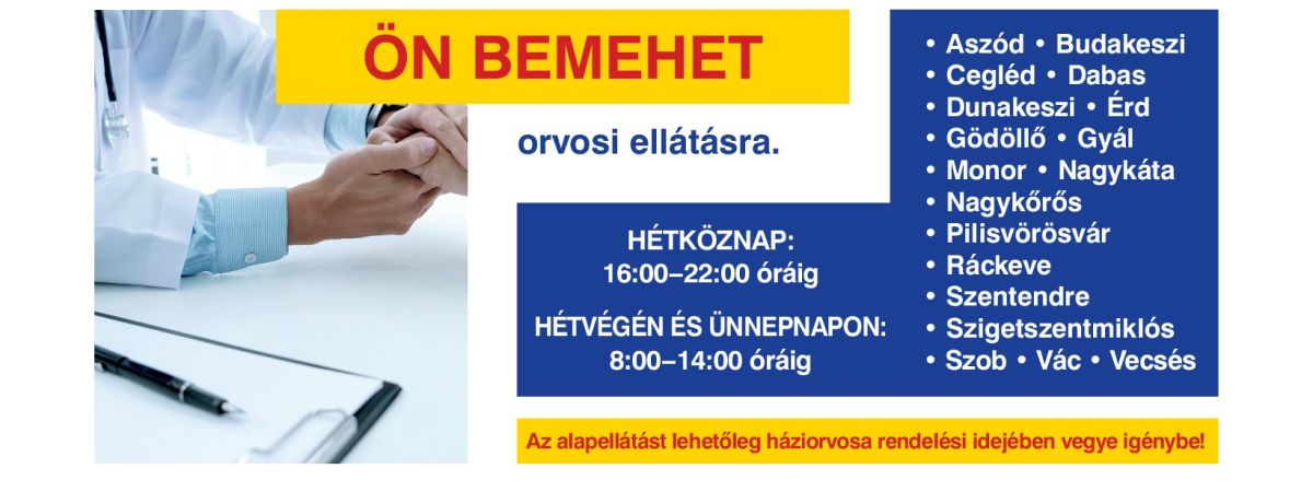 Pest Vármegye új alapellátási ügyeleti rendszeréről