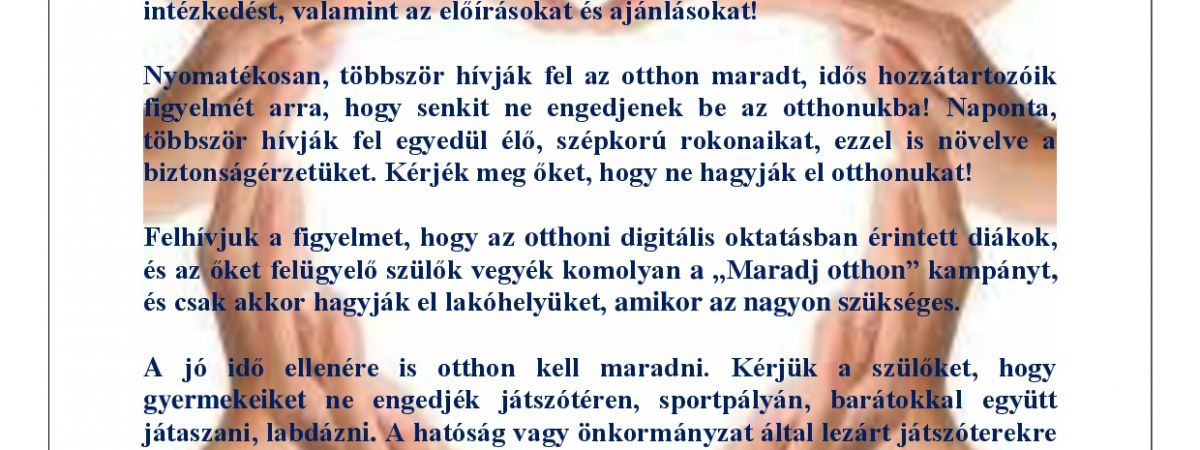 Pest Megyei Rendőr-főkapitányság - MARADJ OTTHON!