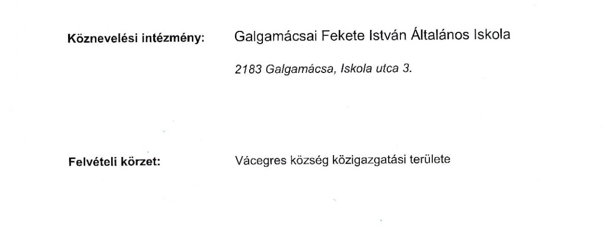 Iskolai felvételi körzethatárok